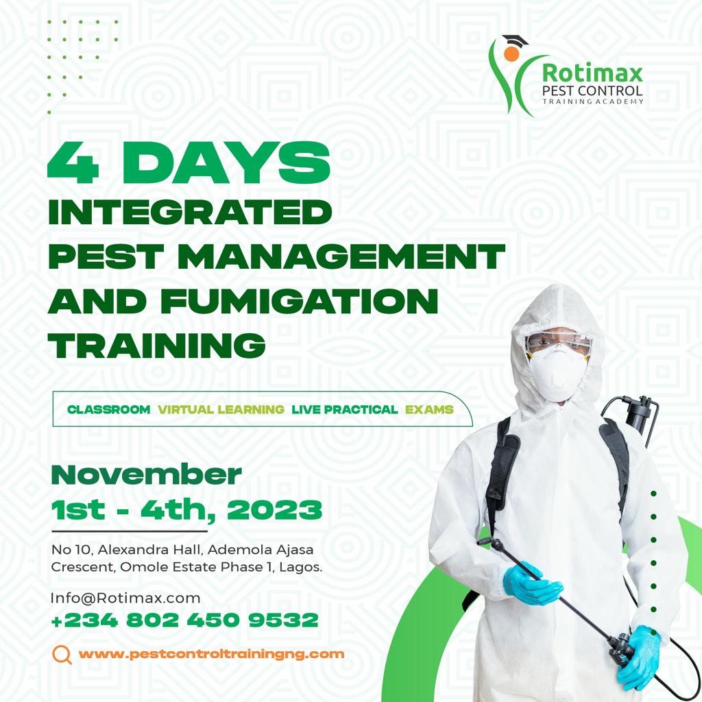 COMPREHENSIVE INTEGRATED PEST MANAGEMENT AND FUMIGATION TRAINING WITH CERTIFICATION